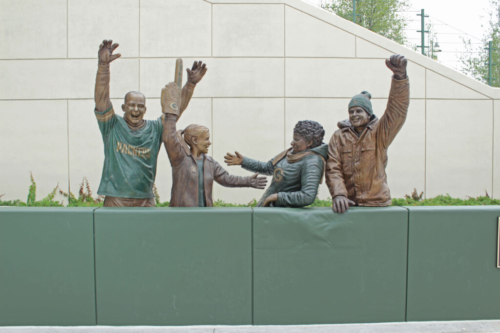 Lambeau Leap statue