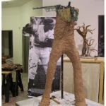 Ernie Banks sculpture creation