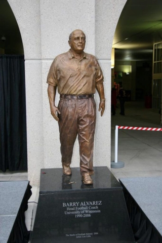 Barry Alvarez statue, University of Wisconsin