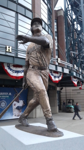 Ken Griffey, Jr., Seattle Mariners, statue