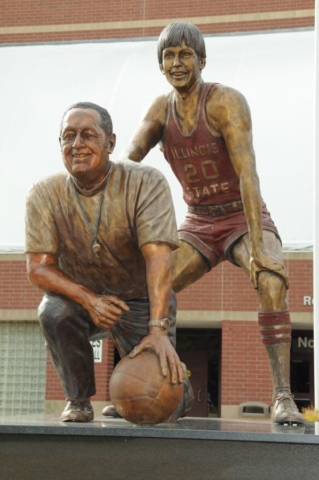 Will Robinson, Doug Collins, statue, Redbirds, Normal, Illinois State University