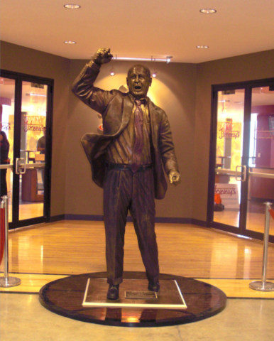 Johnny Orr statue, ISU, Ames, Iowa State