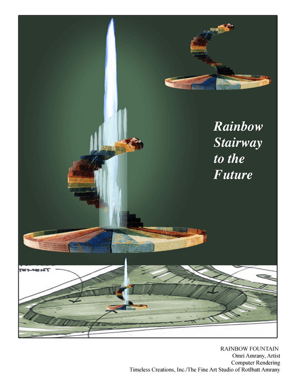rainbow stairway to the future