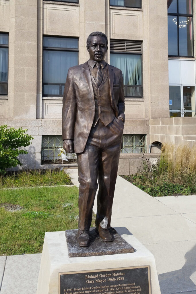 bronze sculpture of a man