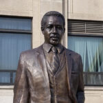 bronze sculpture of a man