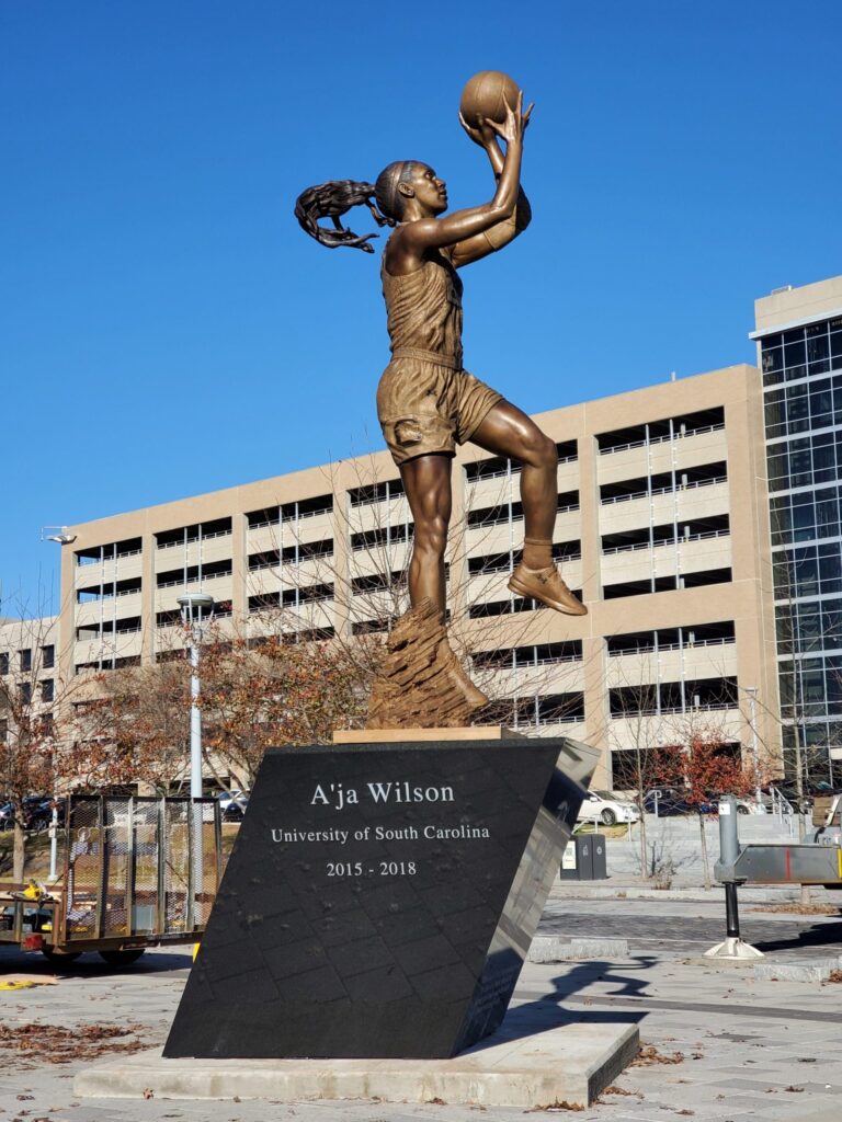 A'ja Wilson Statue