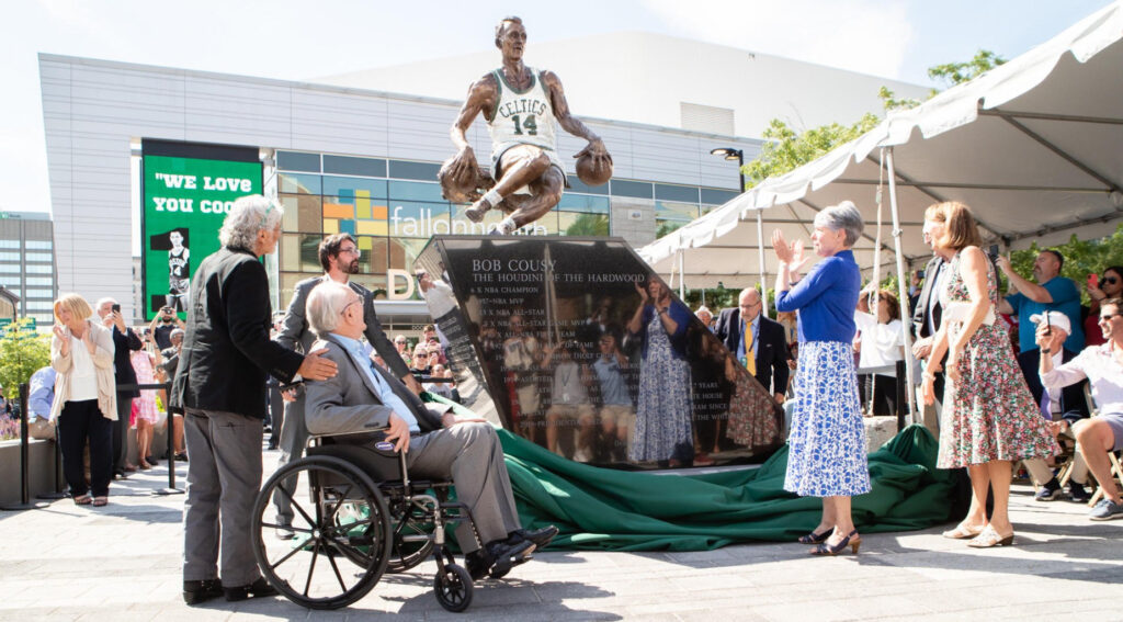 bob cousy unveiling worcester ma