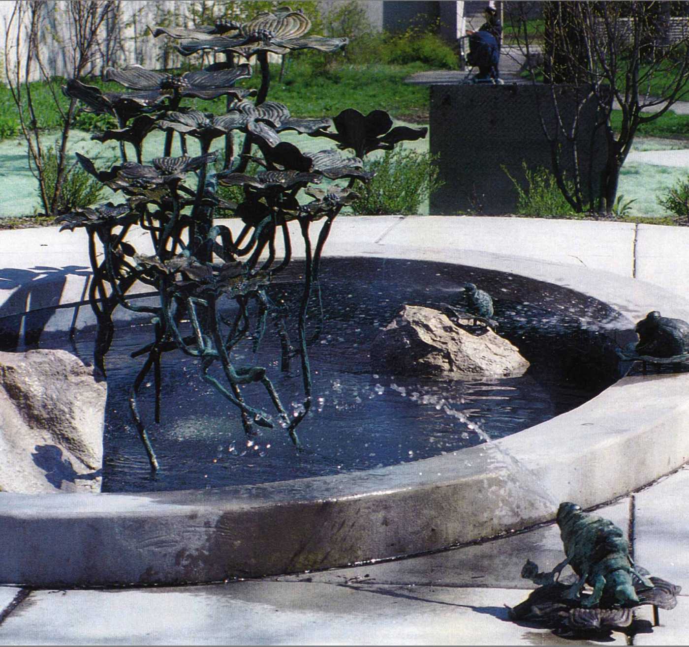 dogwood fountain statue