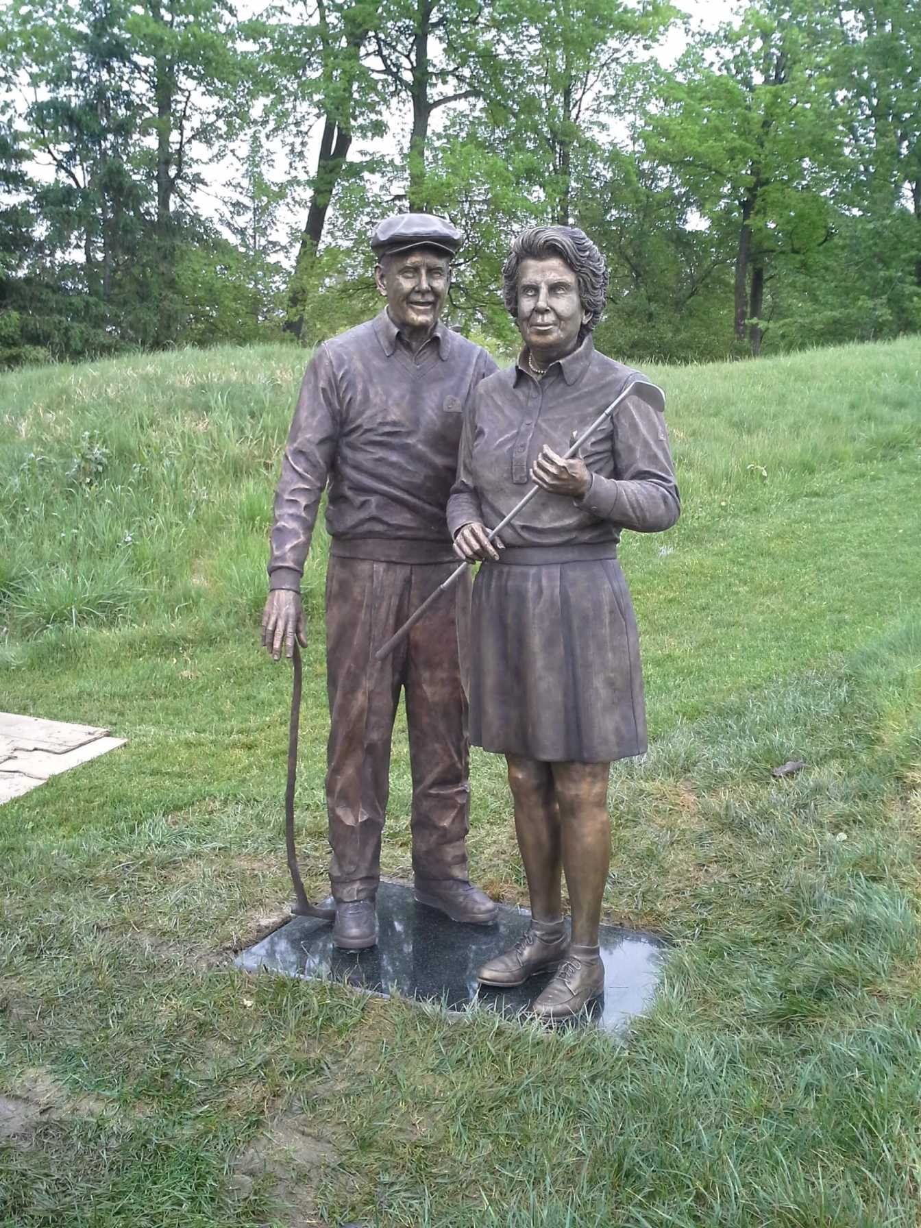 pete and alice dye statue