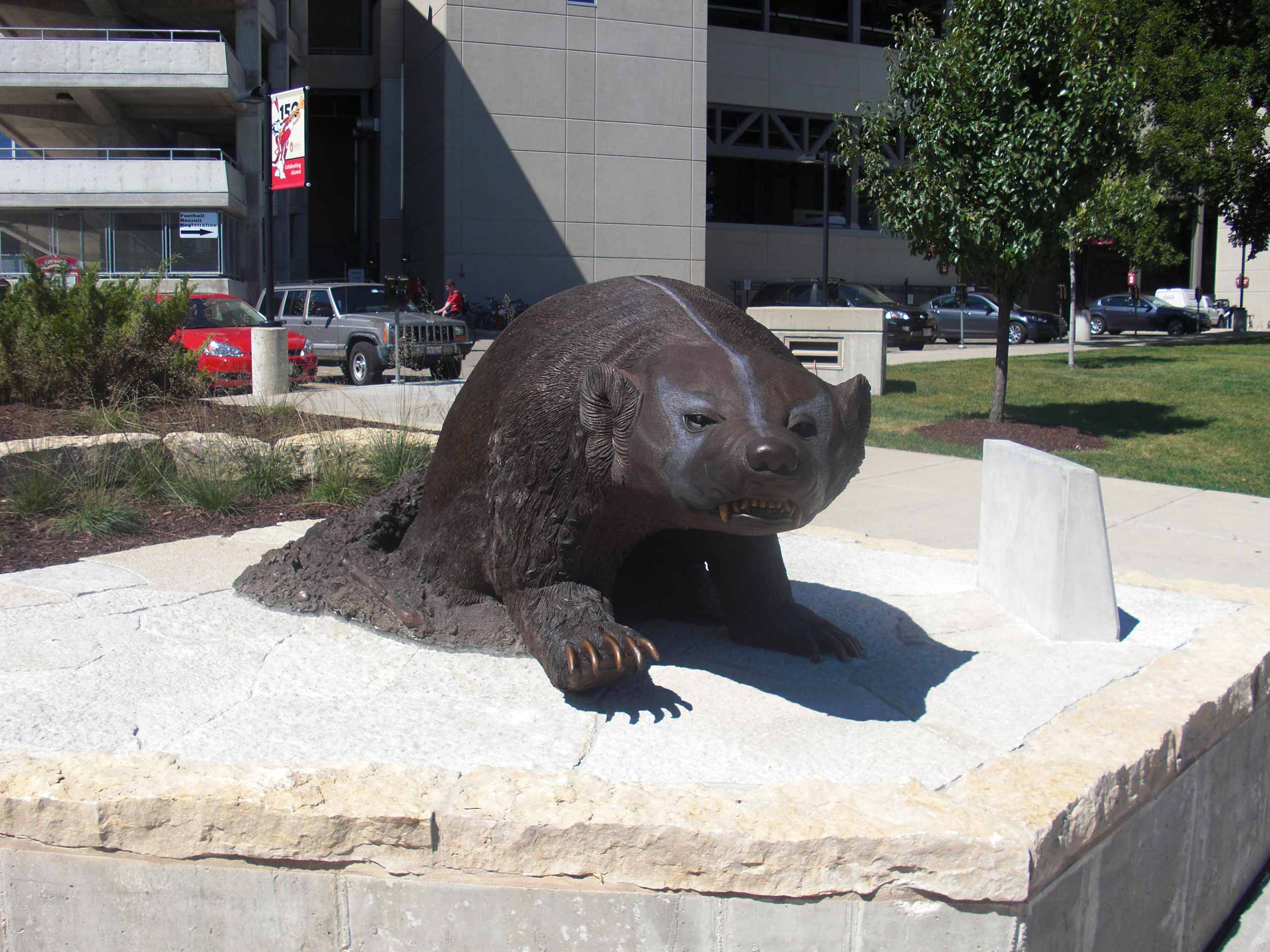 wisconsin badger statue