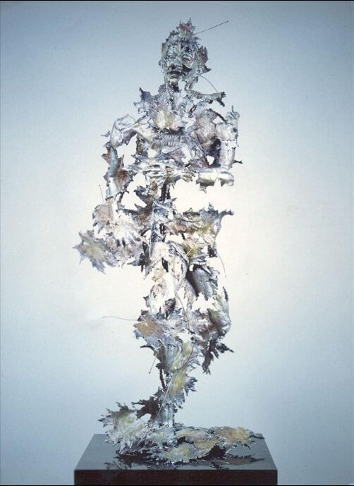 against the wind sculpture